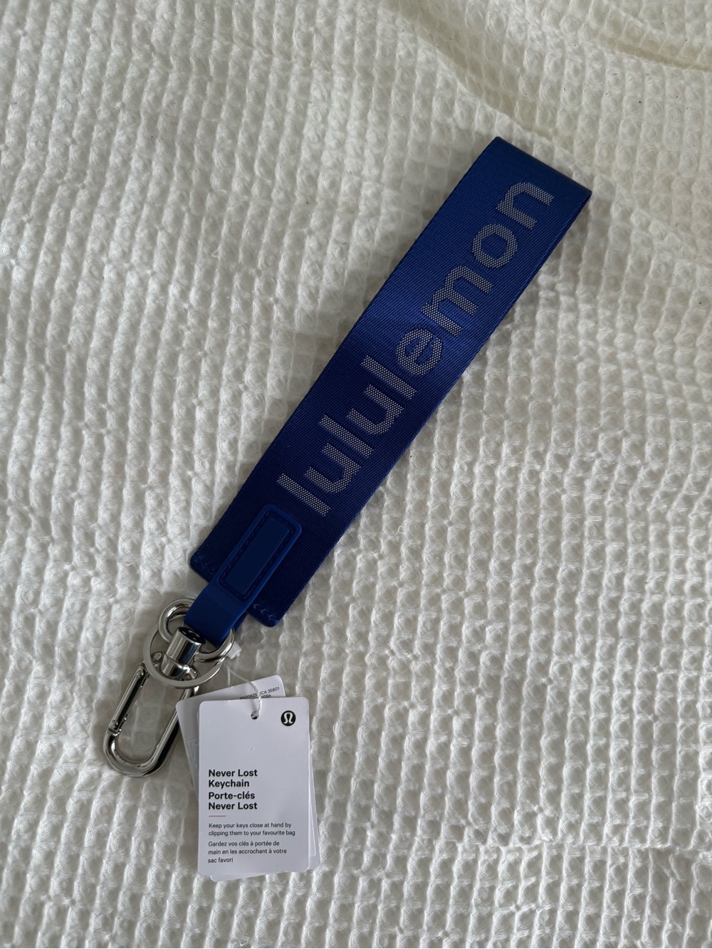 lululemon Never Lost Keychain Wrist Strap - Blue